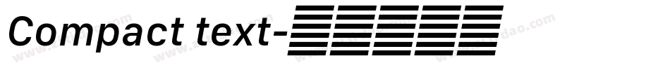 Compact text字体转换